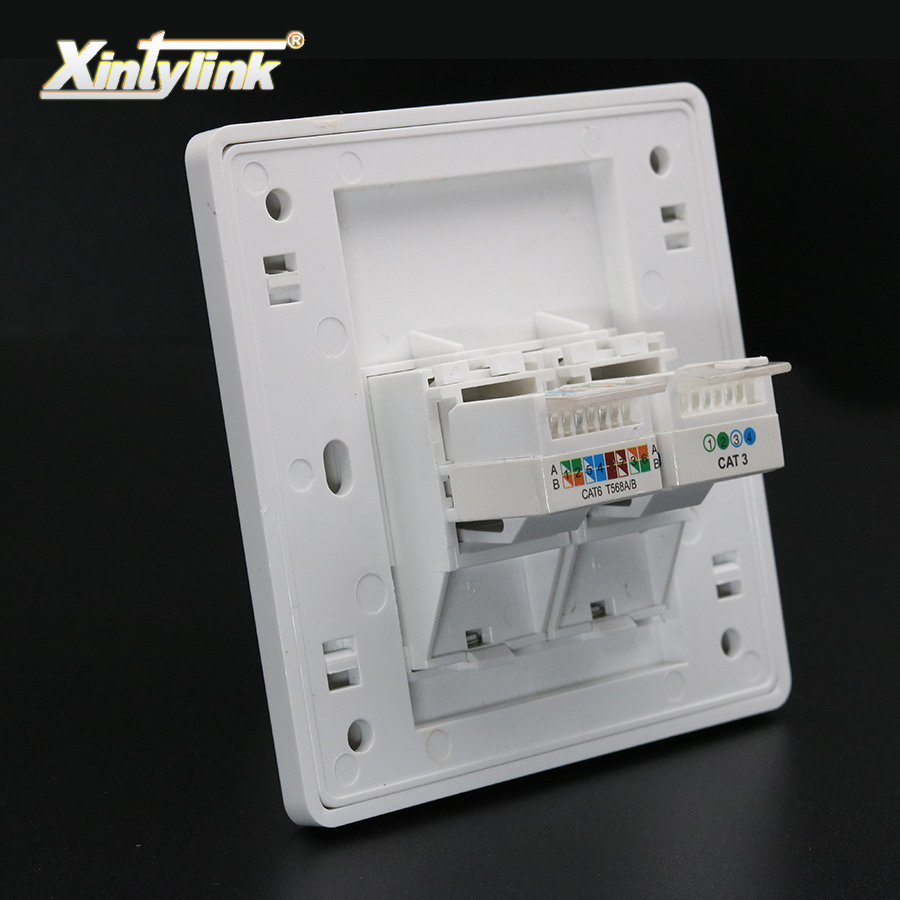 Patch Panel Cat6 - ซินทีลิงค์ ซ็อกเก็ต RJ11 RJ45 แบบโมดูลาร์ Cat5e
