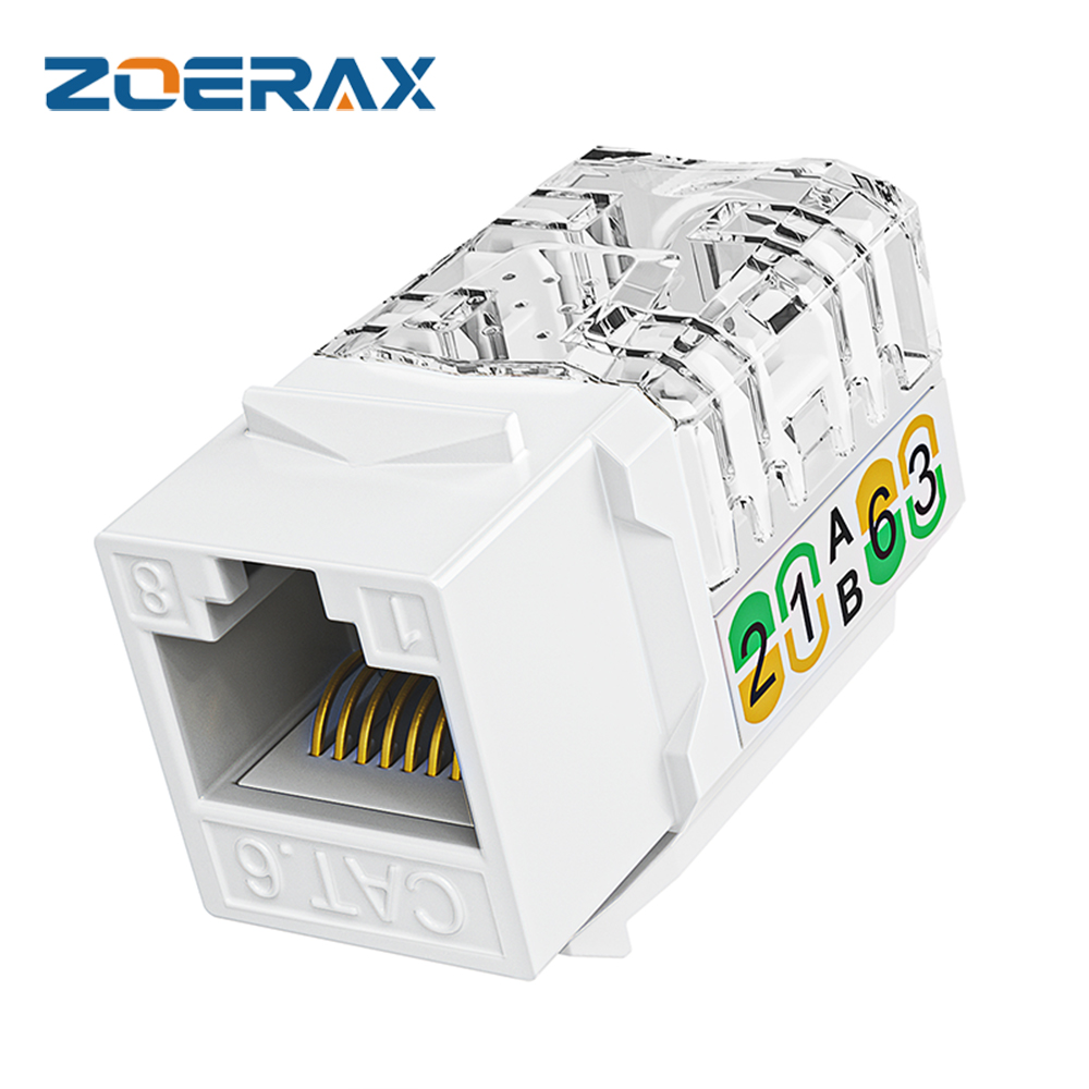 Patch Panel Cat6 - ZoeRax RJ45 Cat6/5e Slim Profile แจ็คสโตน