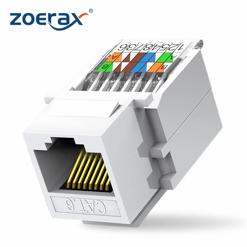 Patch Panel Cat6 - Zoerax Cat6 RJ45เครื่องมือ-ตัวเชื่อมต่อแบบไม่ต้องใช้แป้นพิมพ์โมดูลเครือข่ายแจ็คตัวเมีย (ไม่สามารถใช้กับแผงแพทช์)