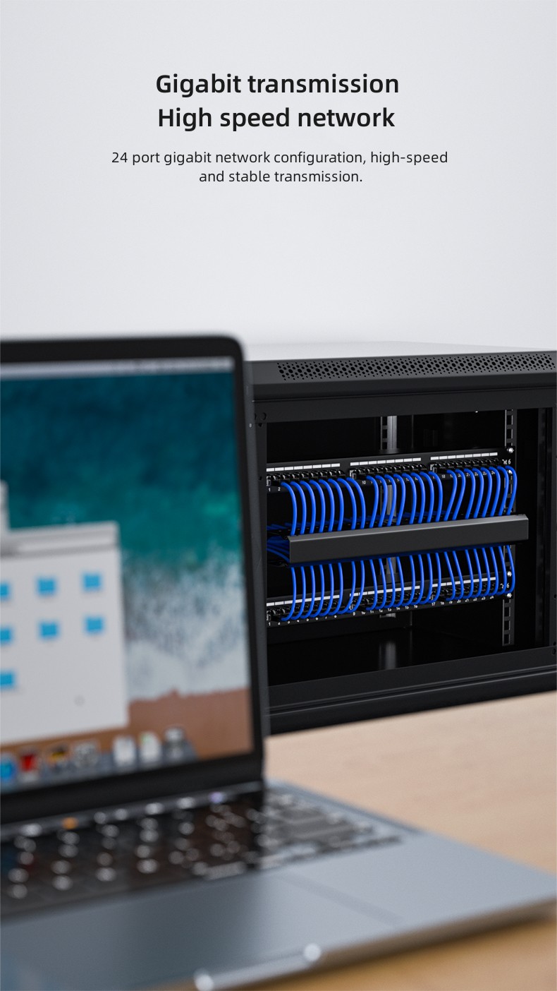Patch Panel Cat6 - Dtech คุณภาพสูง Net-work CAT6 แผงแพทช์ป้องกันเหมาะสําหรับศูนย์ตรวจสอบสายไฟห้องคอมพิวเตอร์