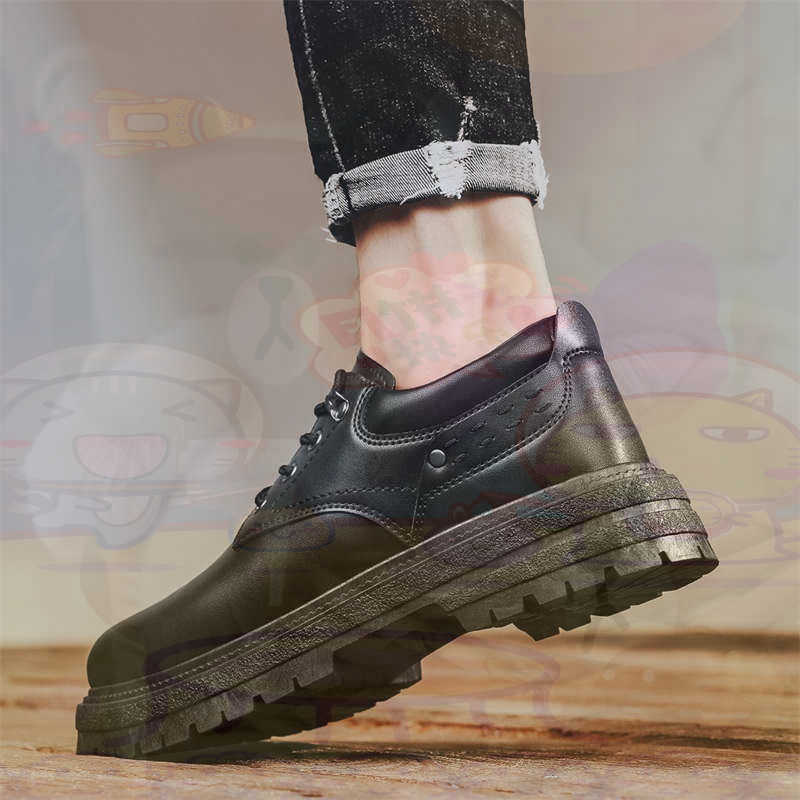 Tech Office Wear Men - Dark Natural หนังแฟชั่น Trainers เทนนิสรองเท้าผ้าใบผู้ชายรองเท้าแฟชั่นรองเท้าผ้าใบคุณภาพกีฬาราคาต่ําสุขภาพ