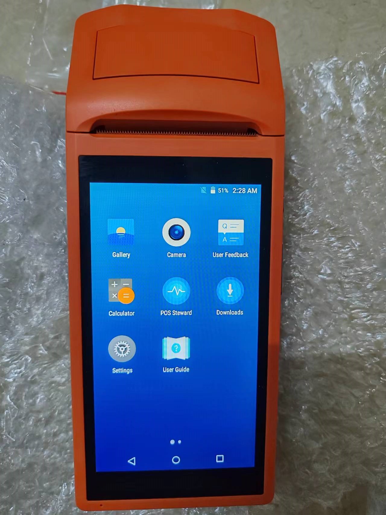 Pos Terminal Android - ใช้ V1แอนดรอยด์5.1 WCDMA เทอร์มินัล POS แบบพกพา3G