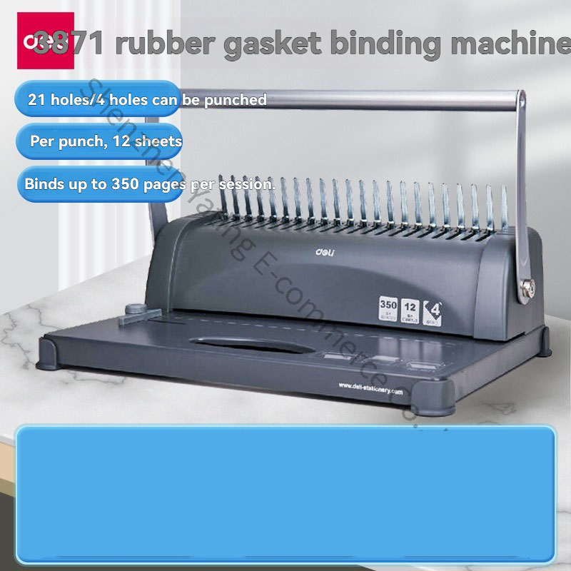 Binding Machine Comb - เครื่องเข้าเล่มแบบสันห่วงยาง 3872S 21/10 รู สำหรับเอกสาร โบรชัวร์
