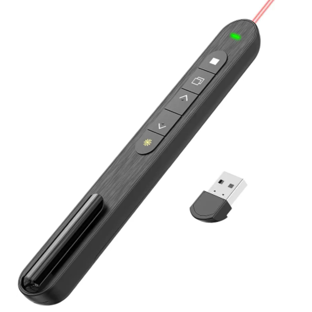 Presentation Remote Laser - ใหม่ Wireless Presenter สีแดงเลเซอร์หน้าเปลี่ยนปากกา 2.4G RF
