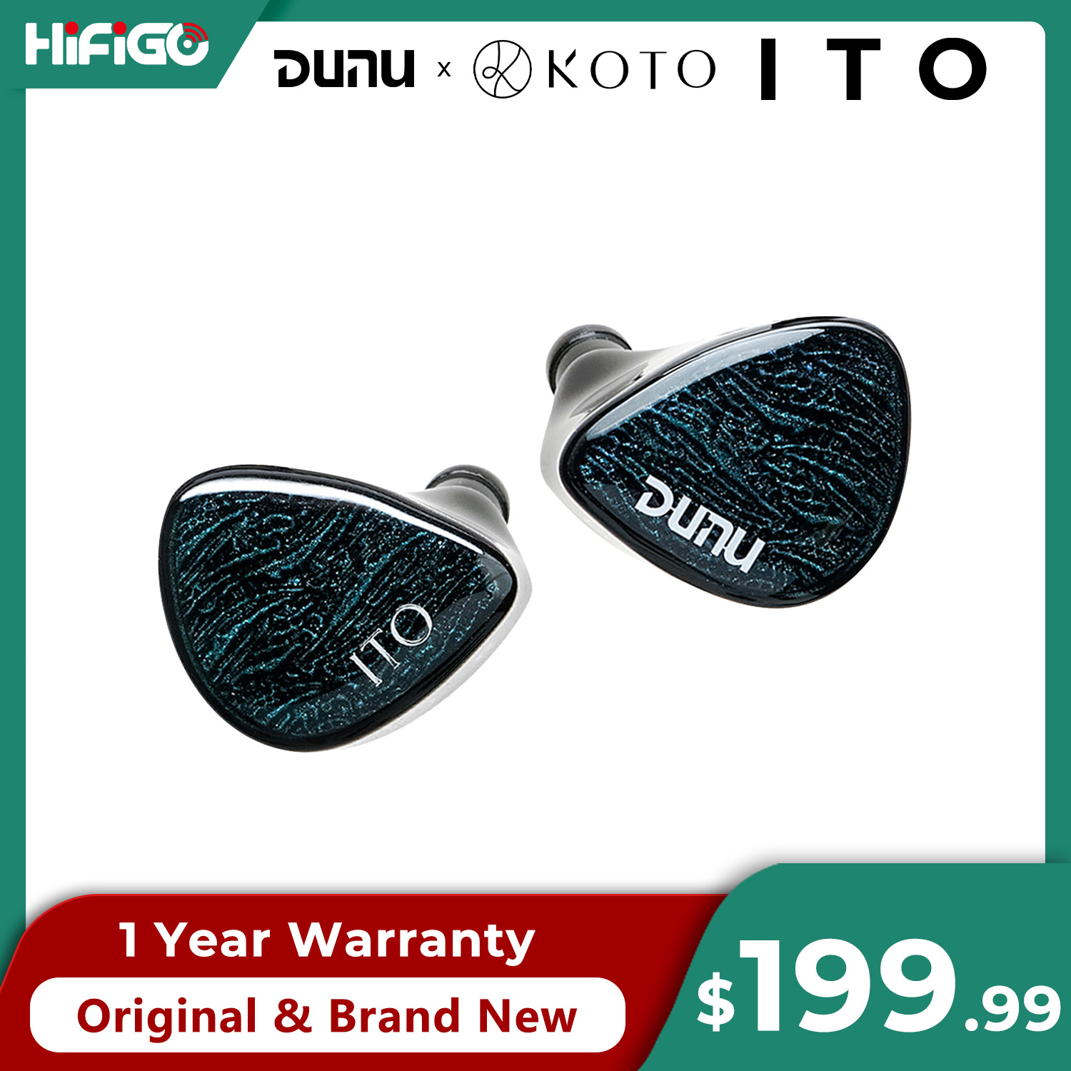 Office Work Tech - หูฟังอินเอียร์ DUNU X KOTO ITO พร้อมไดรเวอร์ไฮบริด