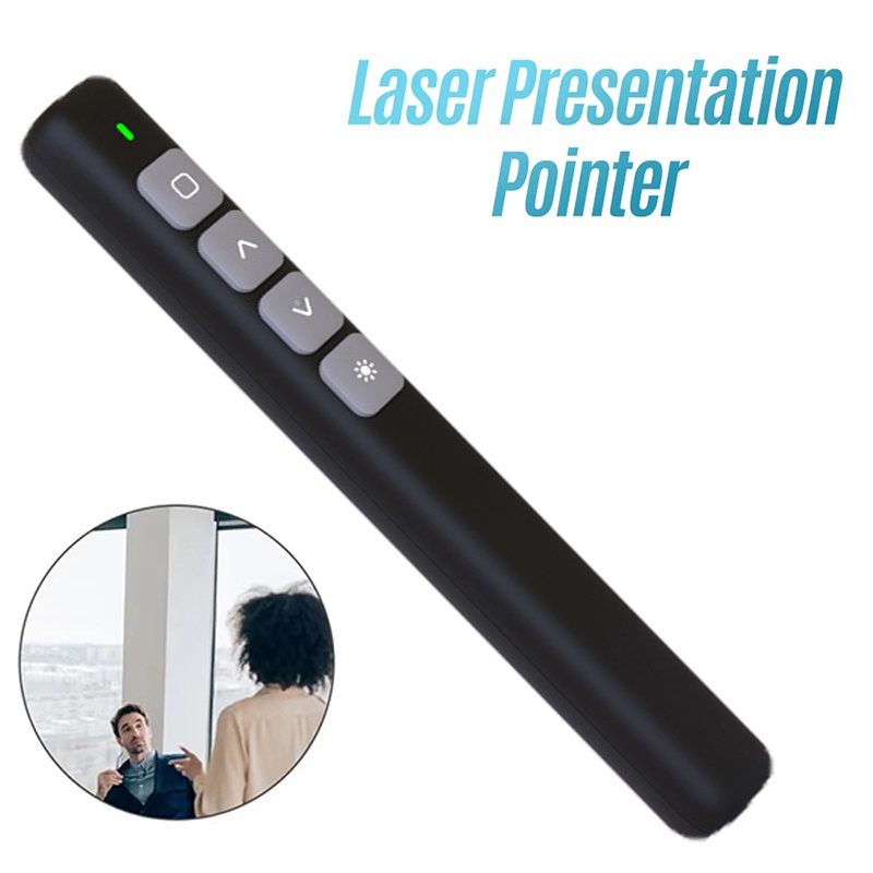 Presentation Remote Laser - ปากกาไวท์บอร์ด รีโมทคอนโทรล ปากกาสำหรับการประชุม รีโมทนำเสนอ PPT ปากกาเลเซอร์พลิกหน้าจอ