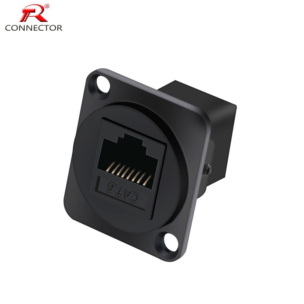 Patch Panel Cat6 - 1PC RJ45 Connector, CAT.6, D,8P8C,เปลือกโลหะ +