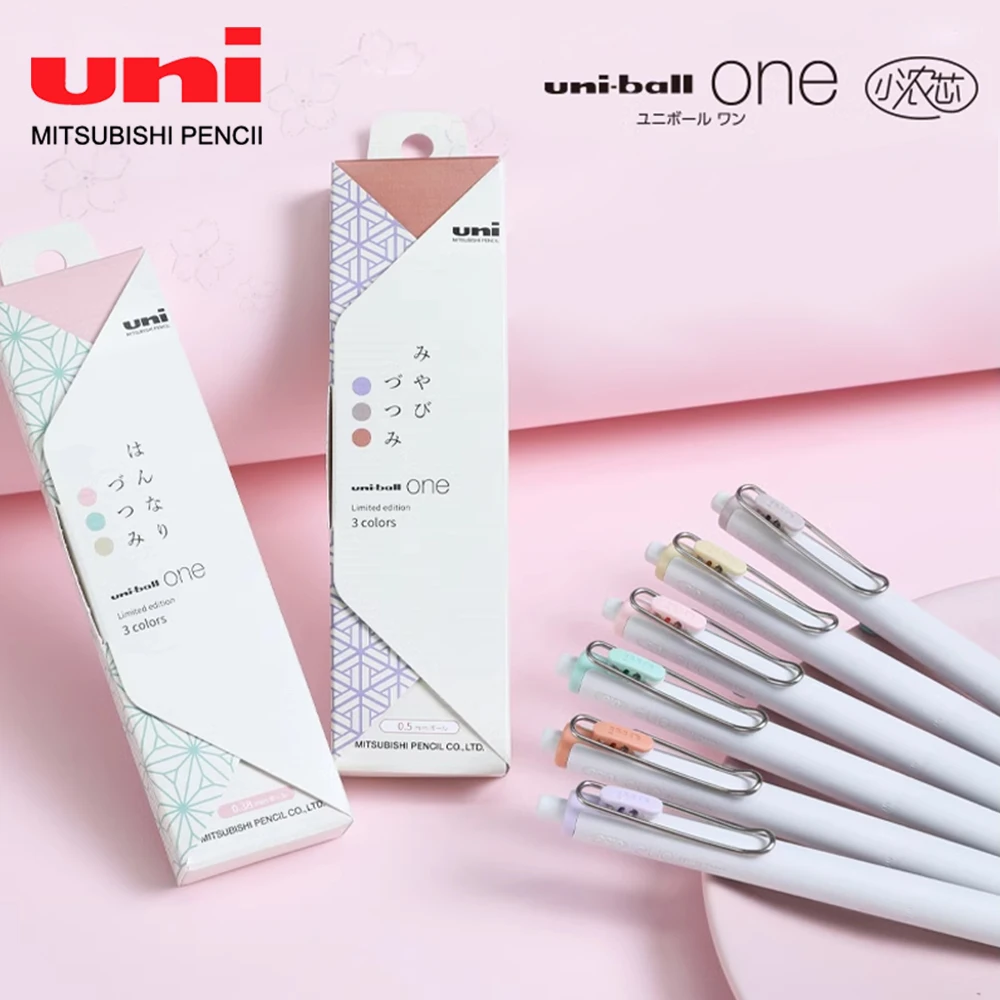 Office Work Tech - 3pcs ญี่ปุ่น UNI จํากัดชุดปากกาเจลหมึกหนาเทคโนโลยีสีดํา Uniball One