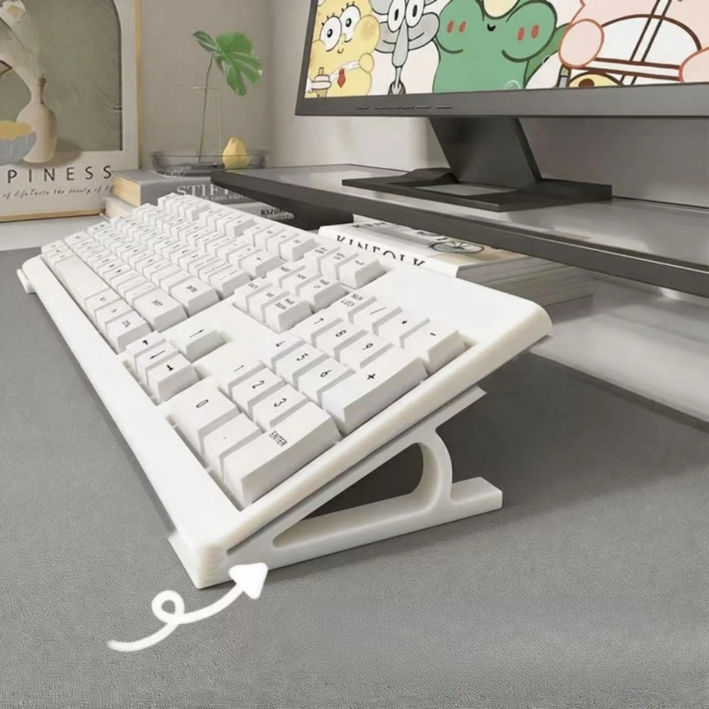 Office Technologies - 2pc Ergonomic Keyboard Riser สำหรับการตั้งค่าการเล่นเกมในสำนักงาน ขาตั้งคีย์บอร์ด
