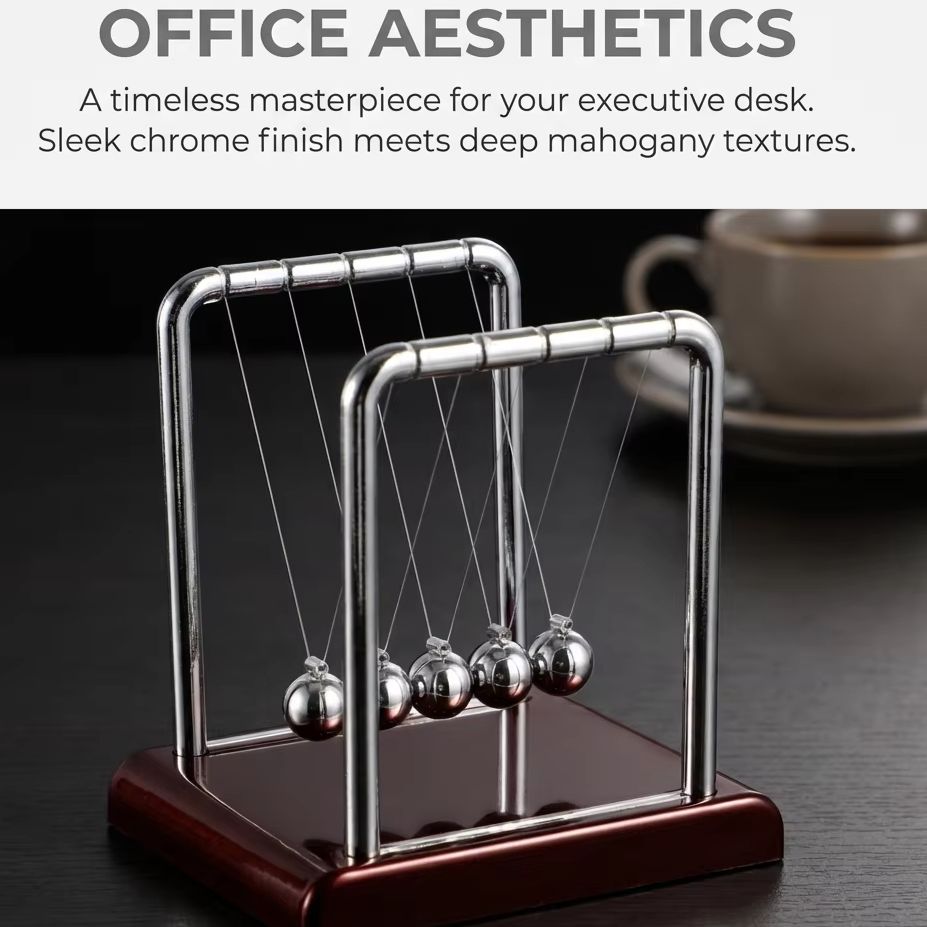 Office Technologies - ลูกตุ้มนิวตัน ของเล่นวิทยาศาสตร์ฟิสิกส์ ของตกแต่งบ้าน ของตกแต่งโต๊ะทำงาน ของเล่นคลายเครียด ของตกแต่งสำนักงาน