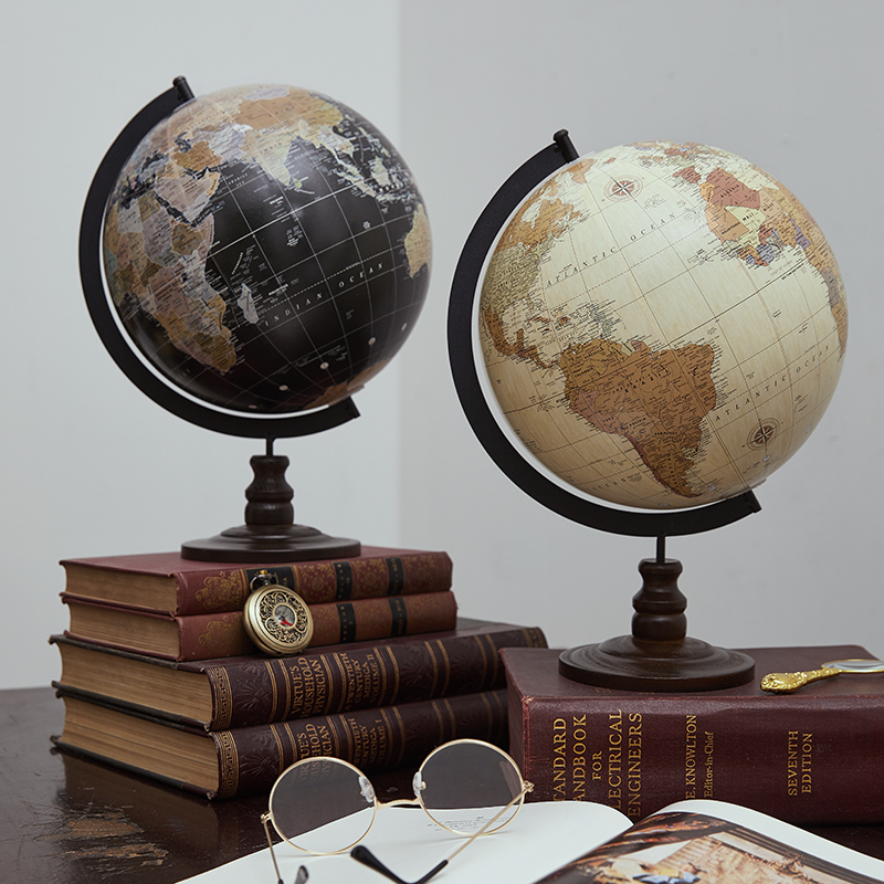 Office Technologies - World Globo แผนที่ Vintage ยุโรป Globe
