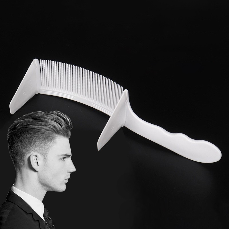 Binding Machine Comb - 1 ชิ้นของใหม่ตัดผมมืออาชีพตัดผมโค้งตําแหน่งหวีทนความร้อนหวีด้านบนแบนพิเศษสําหรับวิกผมจริง