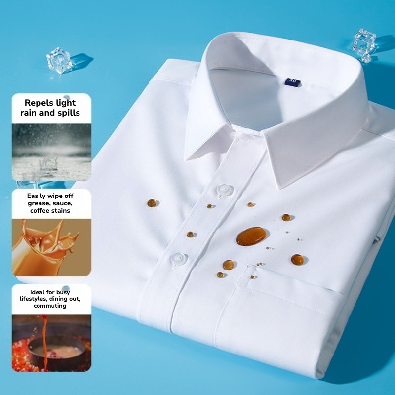 เสื้อเชิ้ตแขนยาวกันน้ำและกันน้ - Tech Office Wear Men บทวิจารณ์และราคา
