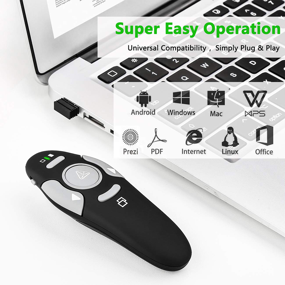 MRSVI รีโมทคลิกเกอร์ไร้สายพร้อ - Presentation Remote Laser บทวิจารณ์และราคา