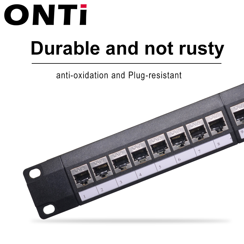 ONTi 19in 1U Rack 24พอร์ต CAT6 - Patch Panel Cat6 บทวิจารณ์และราคา