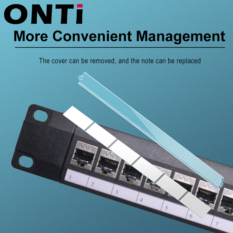 ONTi 19in 1U Rack 24พอร์ต CAT6 - Patch Panel Cat6 บทวิจารณ์และราคา