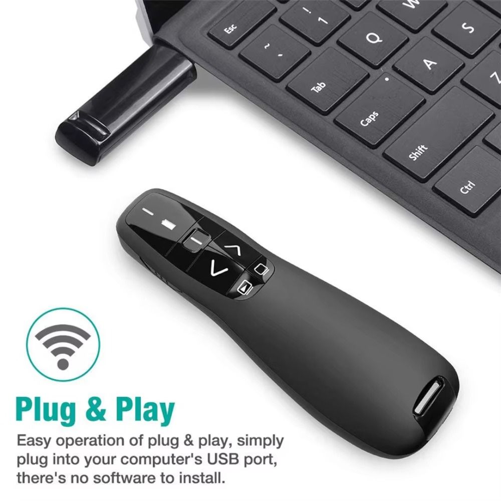 รีโมทควบคุมพาวเวอร์พอยต์แบบไร้ - Presentation Remote Laser บทวิจารณ์และราคา