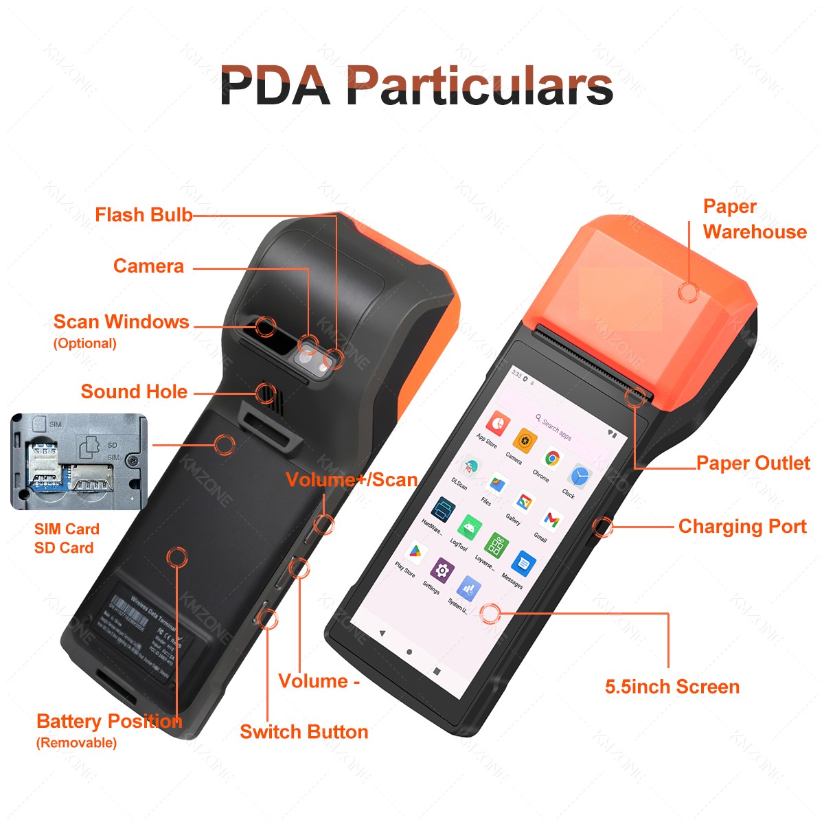 มือถือ Android 13/14 PDA เครื่ - Pos Terminal Android บทวิจารณ์และราคา