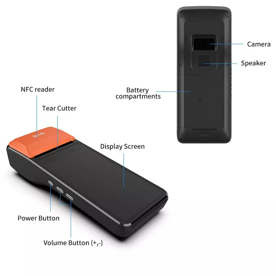 เครื่องบันทึกเงินสดแบบพกพา 3G  - Pos Terminal Android บทวิจารณ์และราคา