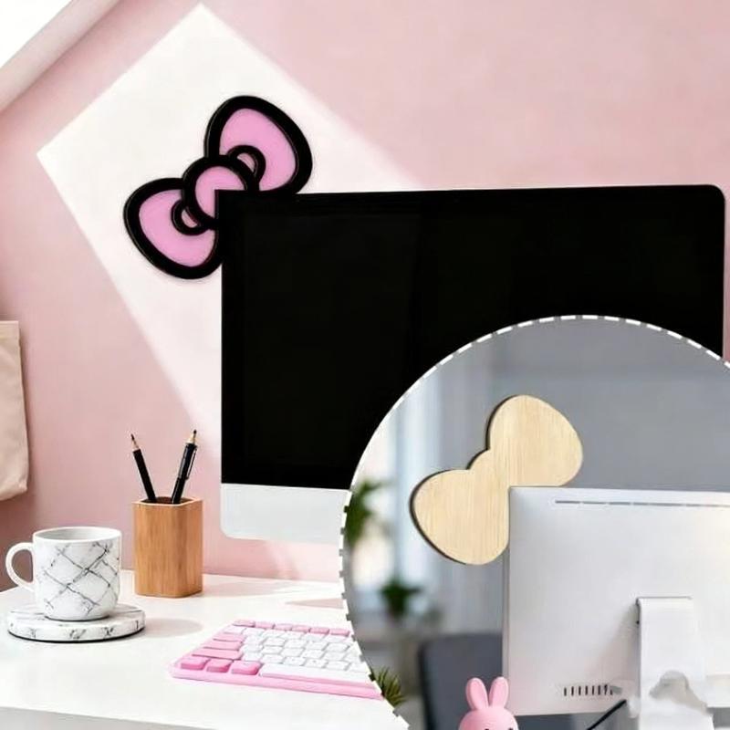 โบว์ไม้ตกแต่งหน้าจอ 1/2 ชิ้น น - Office Technologies บทวิจารณ์และราคา