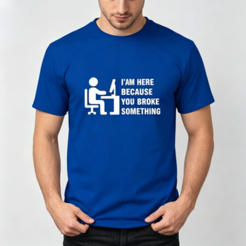 เสื้อยืดผู้ชายผ้าฝ้ายเนื้อนุ่ม - Tech Office Wear Men บทวิจารณ์และราคา