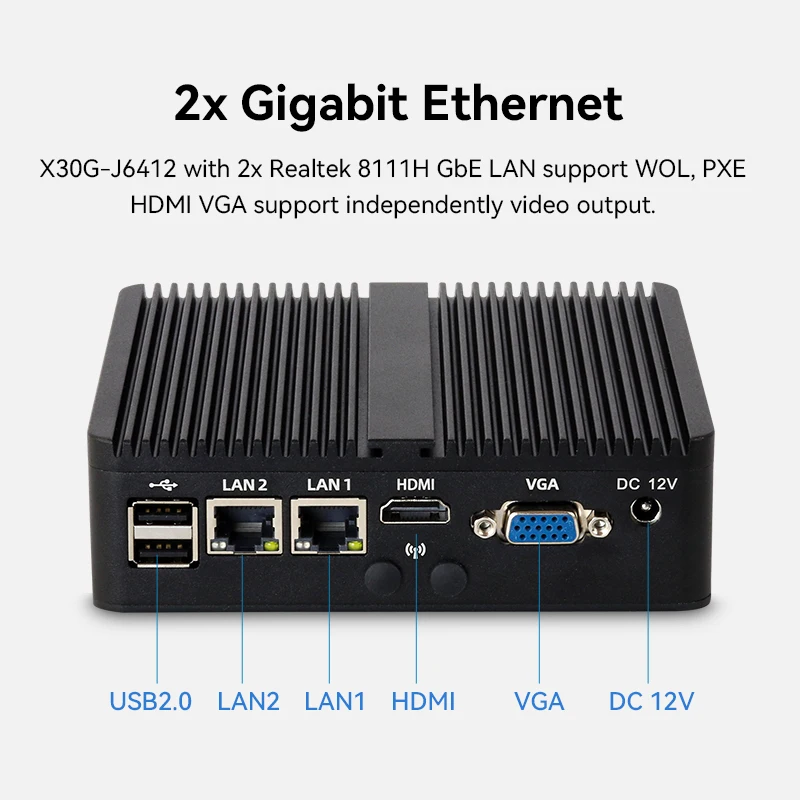 Intel Celeron Fanless อุตสาหกร - Thin Client Mini Pc บทวิจารณ์และราคา