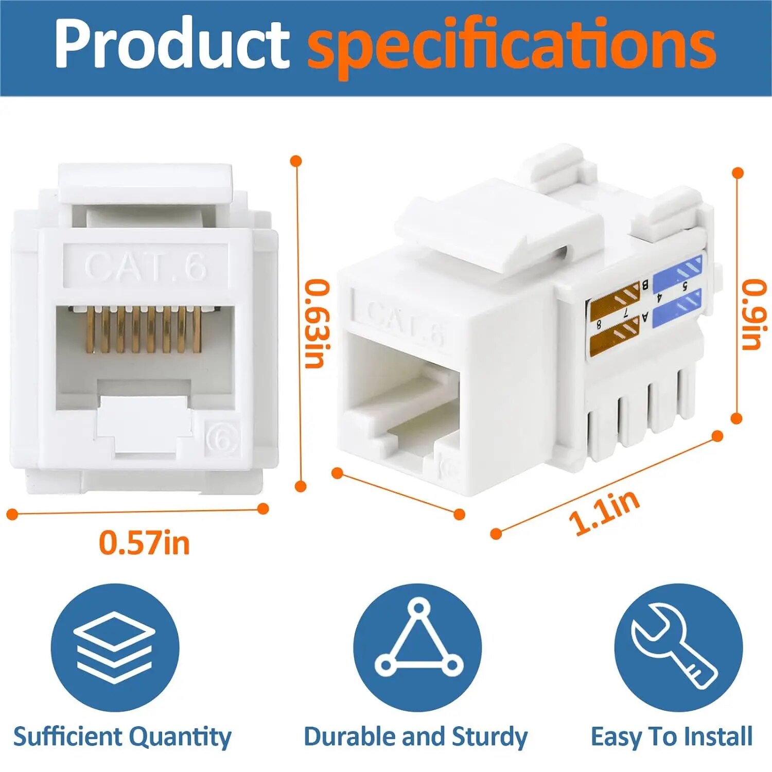 ZoeRax ชุด 10 ชิ้น แจ็คคีย์สโต - Patch Panel Cat6 บทวิจารณ์และราคา