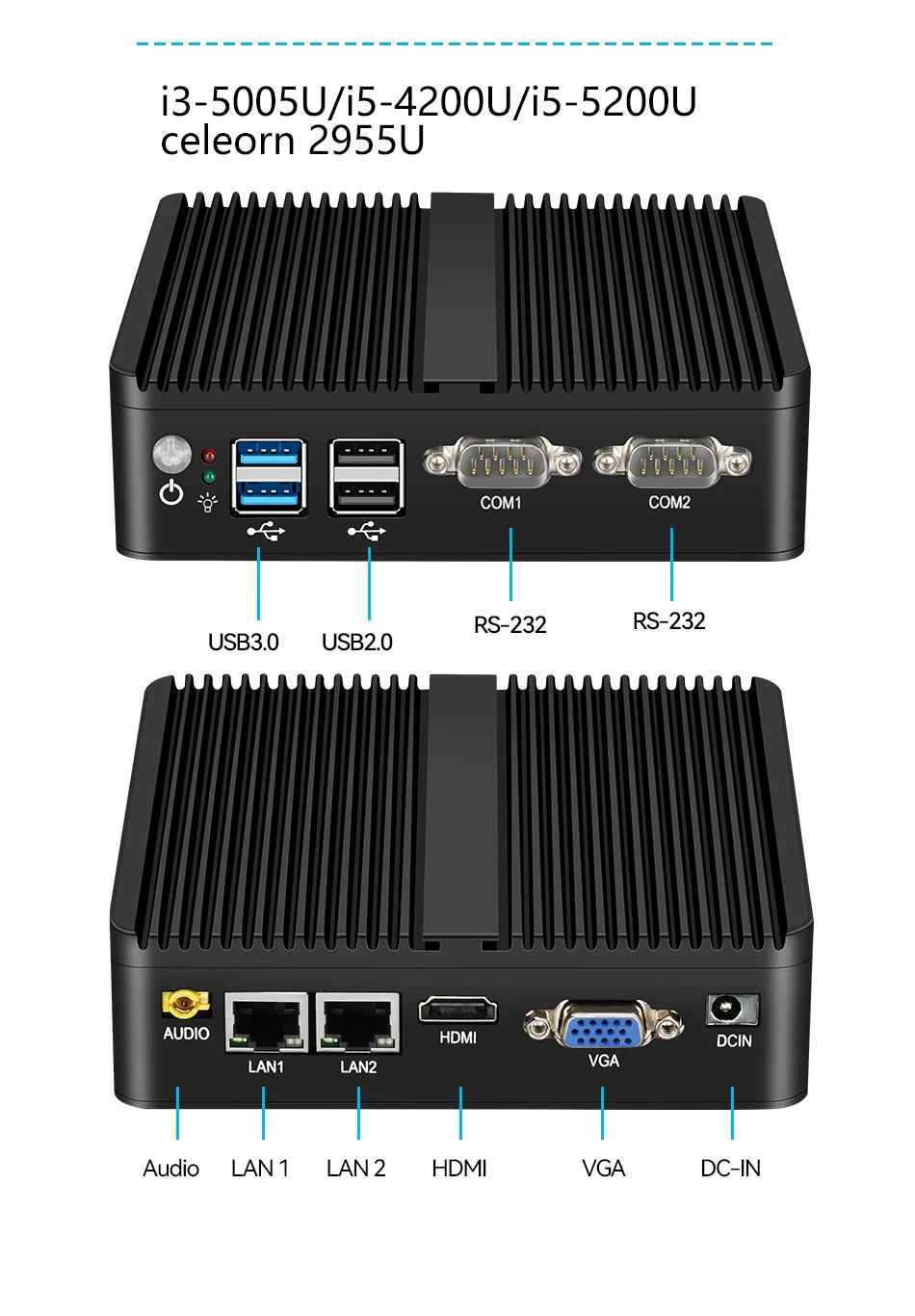 XCY Mini PC Intel Celeron J641 - Thin Client Mini Pc บทวิจารณ์และราคา