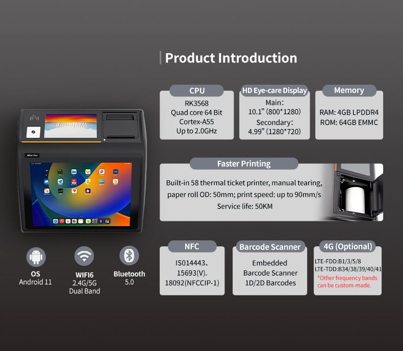 เครื่อง POS ระบบแอนดรอยด์อัจฉร - Pos Terminal Android บทวิจารณ์และราคา